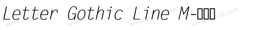 Letter Gothic Line M字体转换